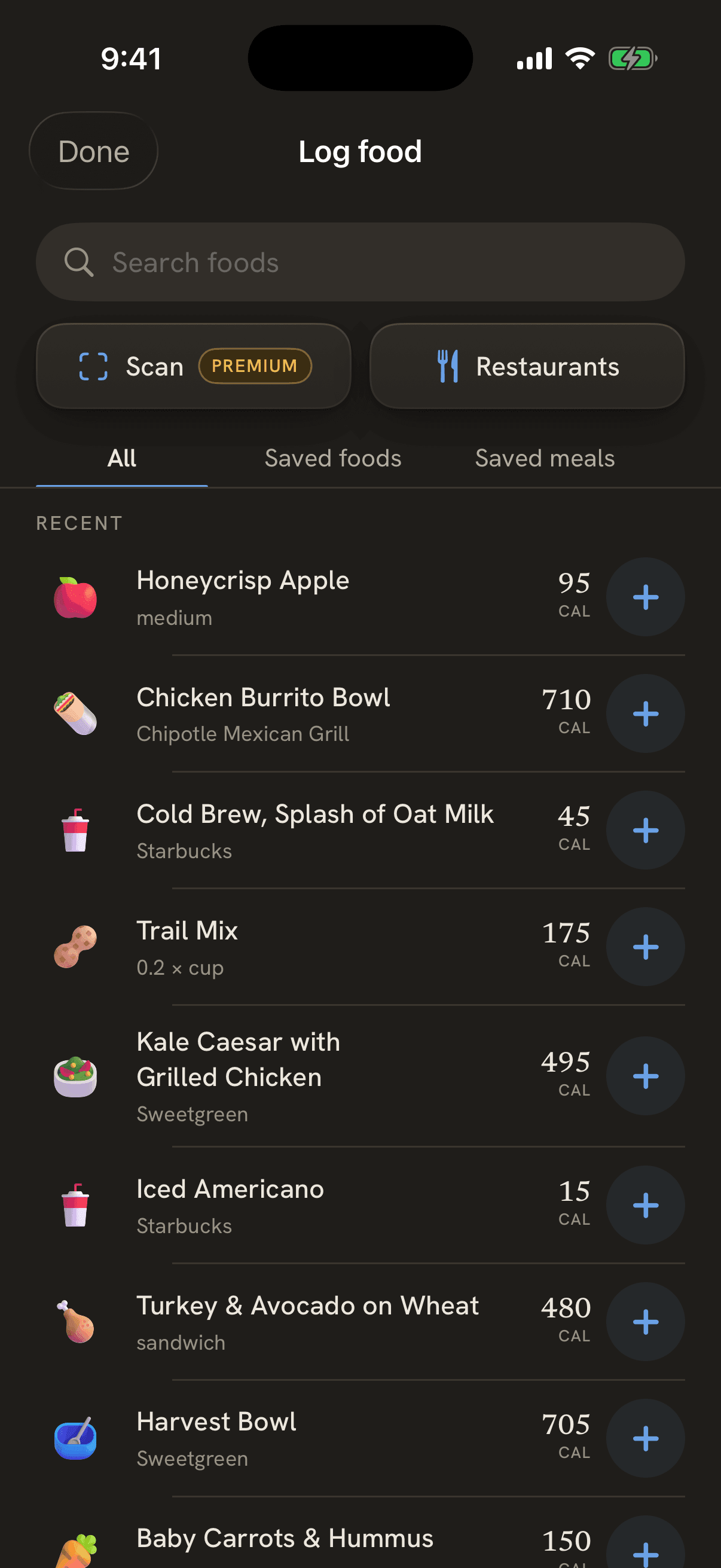 Countwell app screen 1