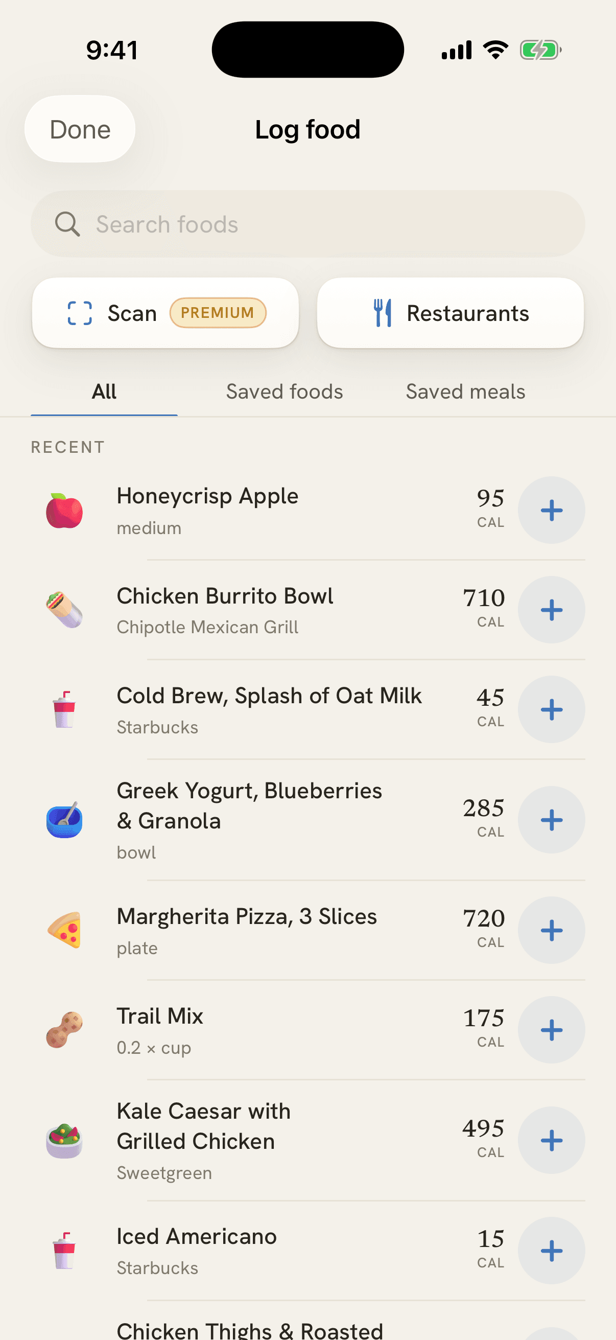 Countwell app screen 1