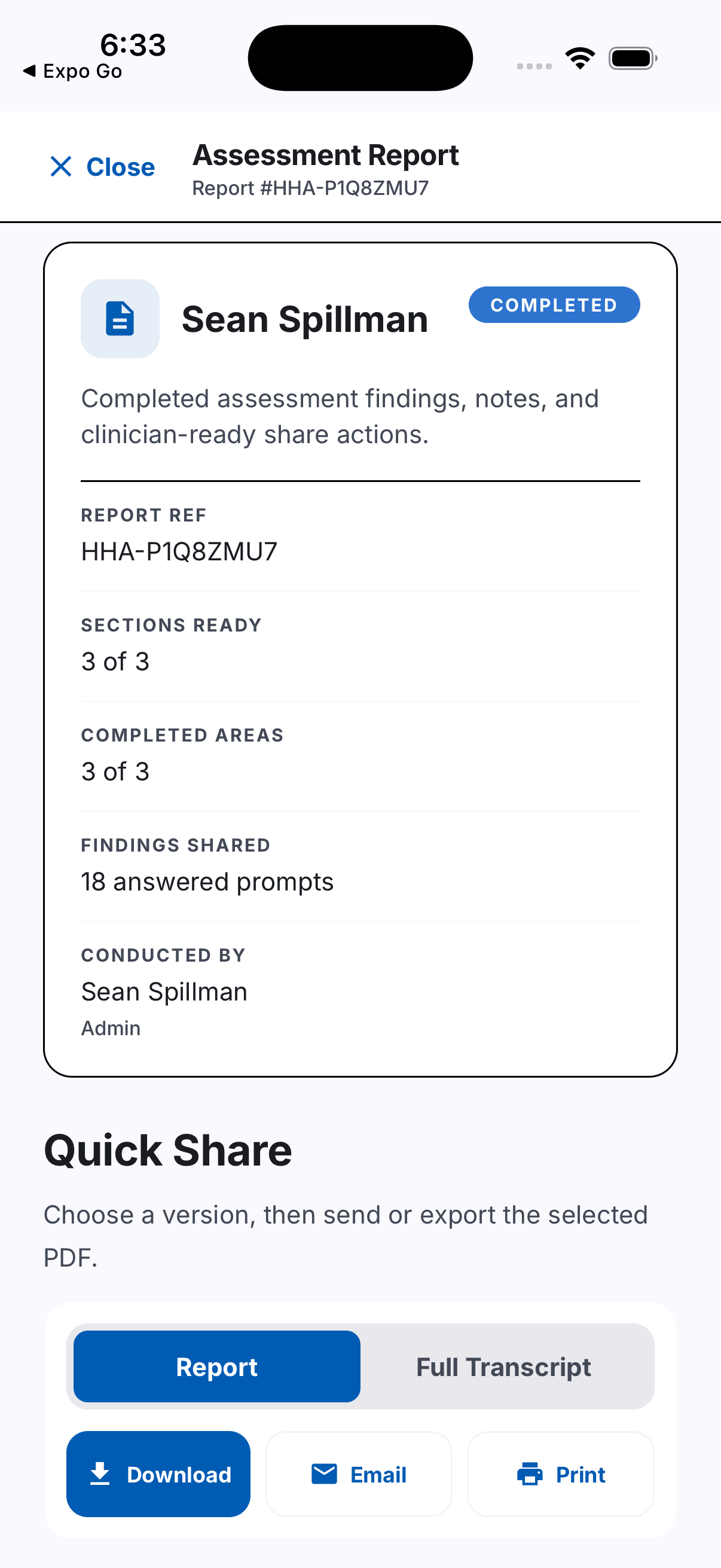 Haus Haven Collective app screen 2